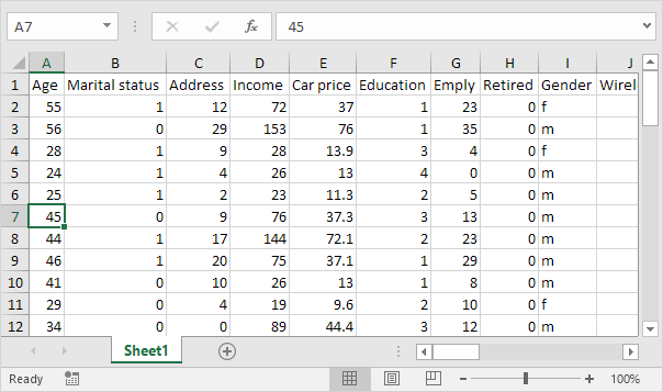 Split Worksheet