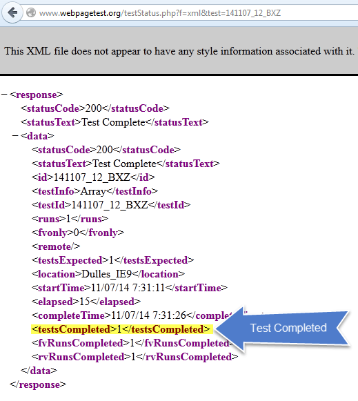 How to use WebPagetest API