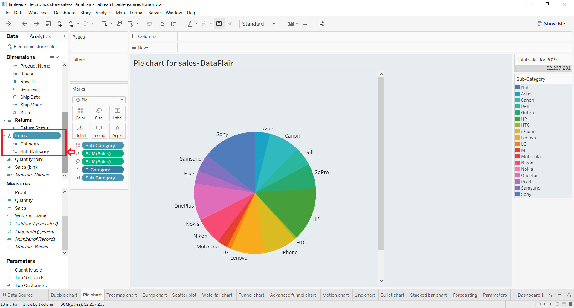 add hierarchies in tableau
